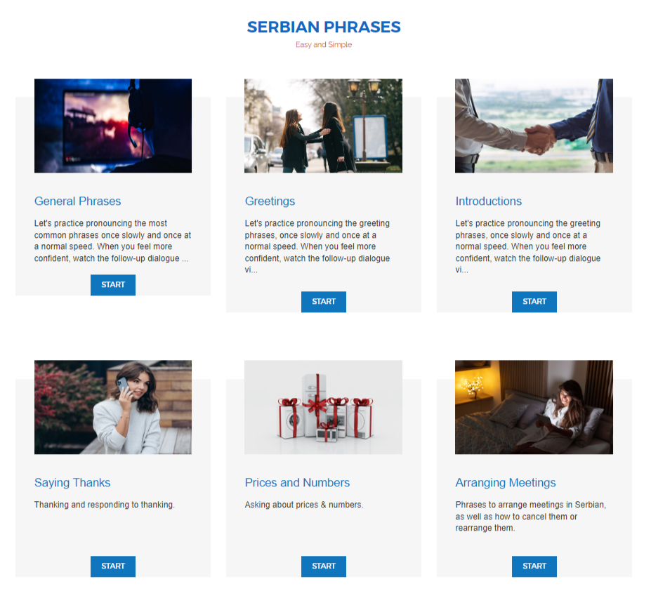 Serbian Phrases - Serbian Language Course